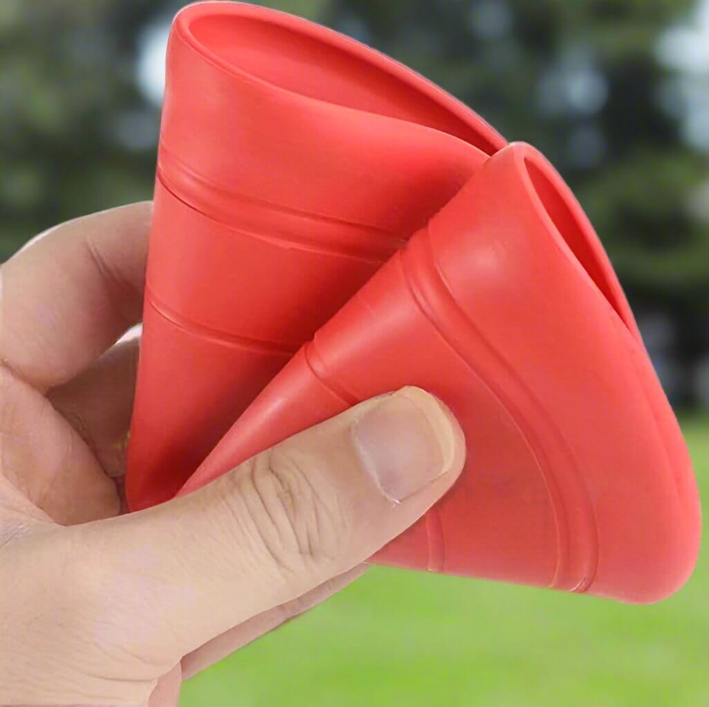 Frisbee pour Chien - FlyDog™ - Rouge - Libre & Poilu