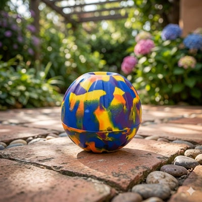 Balle chien jouet résistant EVA extérieur multicolore caoutchouc jardin