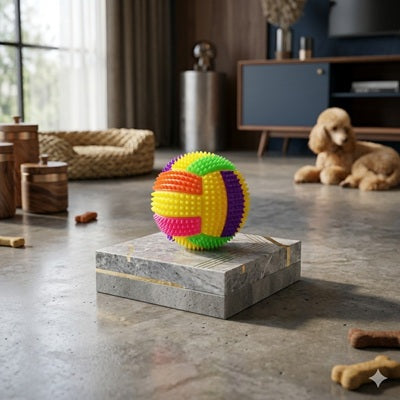 balles chien picots caoutchouc salon moderne caniche intérieur