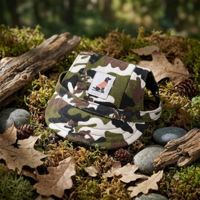 Casquette pour chiens camouflage militaire forêt randonnée