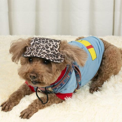 Casquette pour chiens léopard bob caniche tenue complète