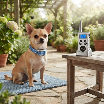 Collier anti-aboiement pour Chihuahua télécommande terrasse jardin