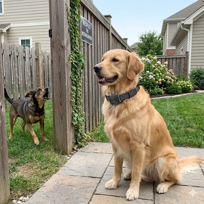 collier anti aboiement pour petit chien jardin calme voisinage