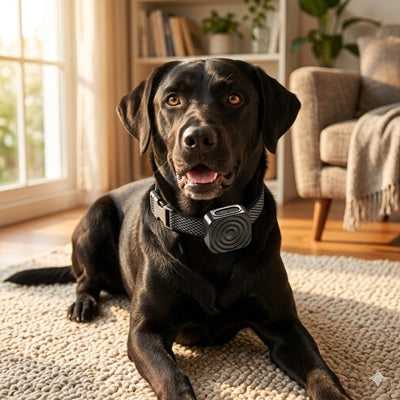 collier anti aboiement pour petit chien labrador salon maison