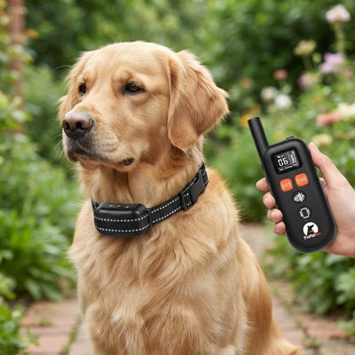 Collier anti-aboiement à vibration pour Golden Retriever, télécommande, jardin et dressage