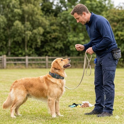 collier chien anti aboiement golden retriever dressage éducateur canin