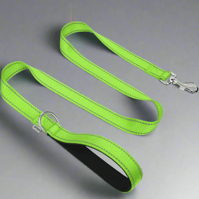 Collier Chien - DogsHarnessCollar™ - Fluorescent Vert - Libre & Poilu