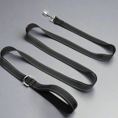 Collier Chien - DogsHarnessCollar™ - Noir - Libre & Poilu