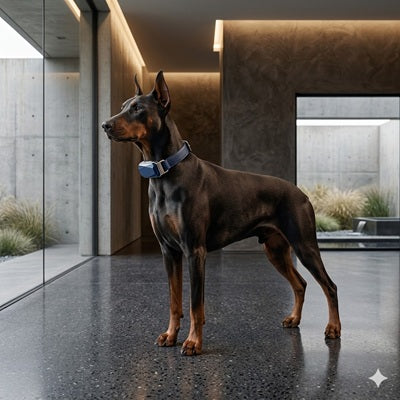 Collier GPS pour chien sans abonnement Doberman intérieur moderne