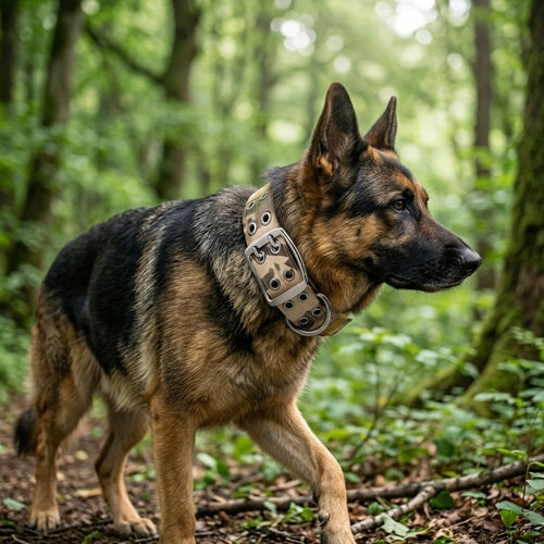 collier molosse chien berger allemand large tactique forêt nature