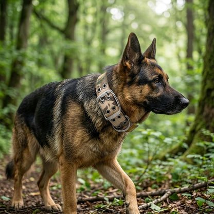 collier molosse chien berger allemand large tactique forêt nature