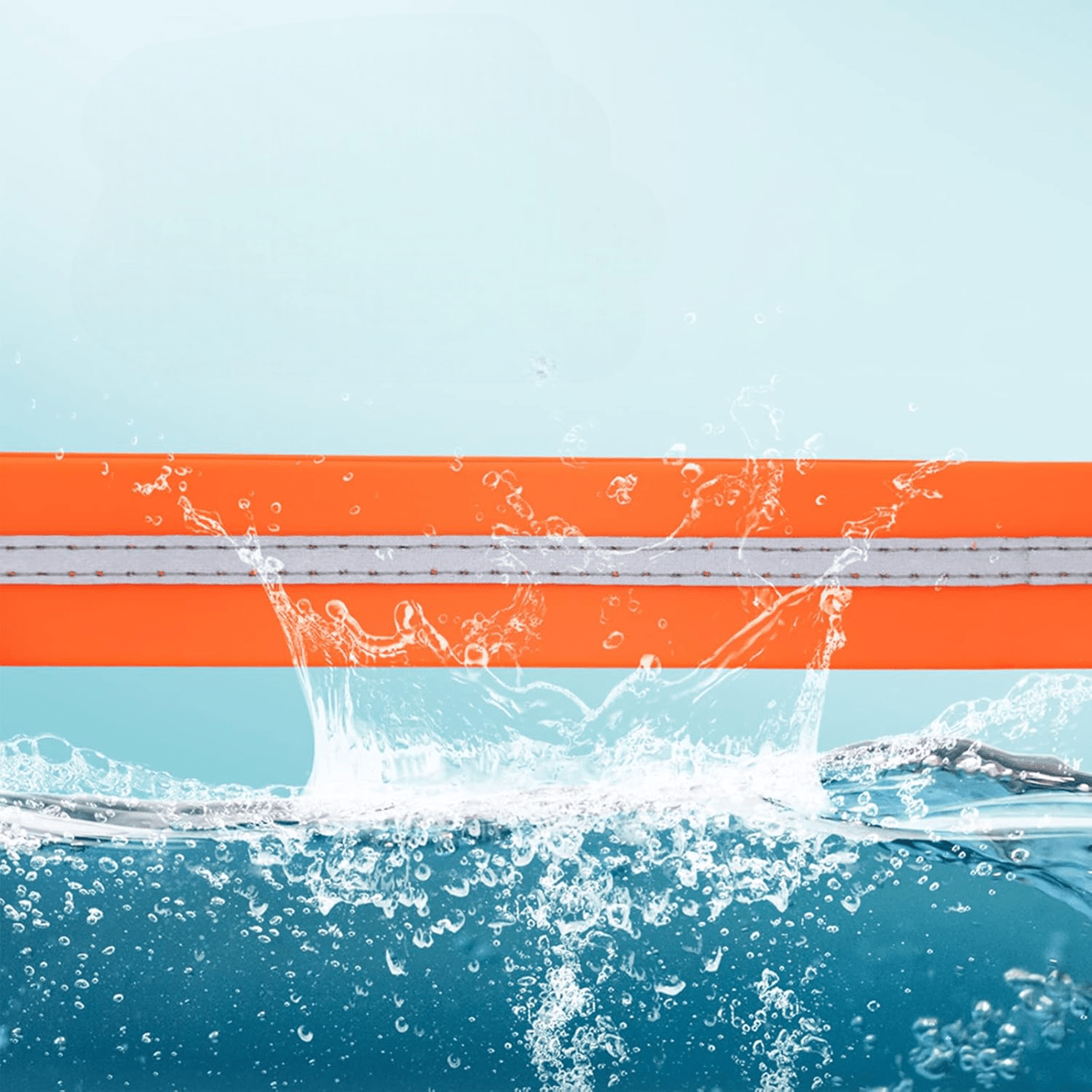 Collier pour Chien - WaterproofDogCollar™ - Orange - Libre & Poilu
