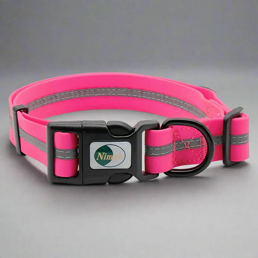 Collier pour Chien - WaterproofDogCollar™ - Rose - Libre & Poilu