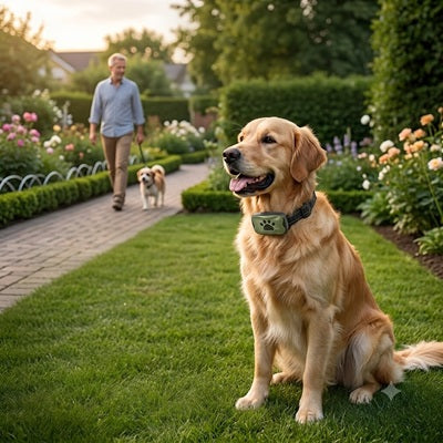 Collier pour chiens anti-aboiement Golden jardin maître