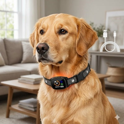 collier pour petit chien anti aboiement golden retriever salon câble USB