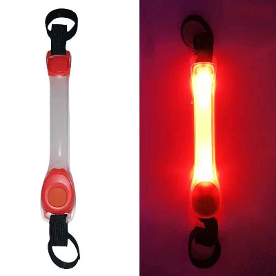 colliers lumineux pour chiens rouge led bande reflechissante clip securite nuit visible
