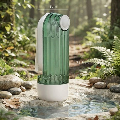 Gourde gamelle chien vert dimensions 7 cm 21 cm forêt nature