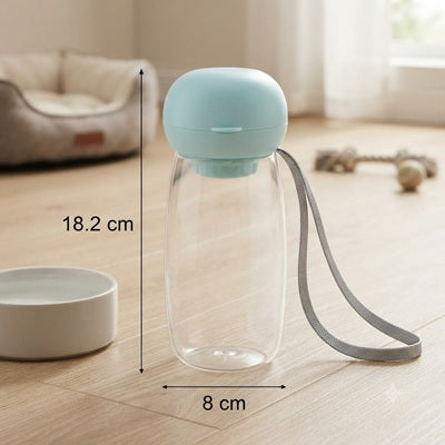 Gourdes pour Chiens Bleue Dimensions 18 cm Bouteille Portable Bol