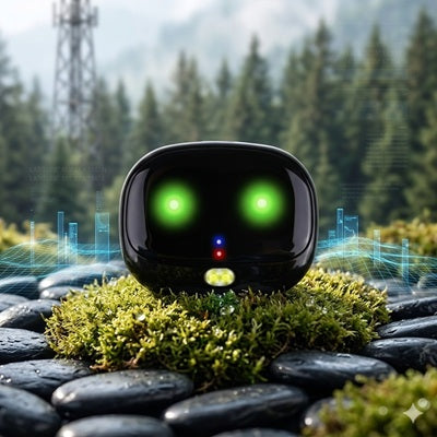 GPS pour chien sans abonnement tracker signal forêt pierres mousse