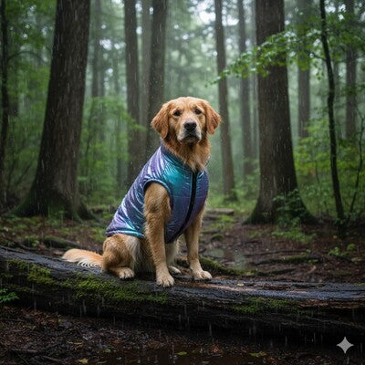 impermeable chien golden retriever foret aventure outdoor premium