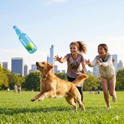 Jouet chien bouteille balle tennis Golden Retriever jeu parc filles