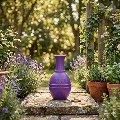 jouet chien kong distributeur friandises violet jardin lavande