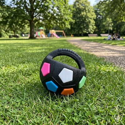 jouet pour chiens balle football parc herbe jeu extérieur multicolore