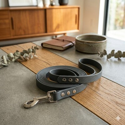 longes chien pvc noir premium design moderne interieur qualite durable