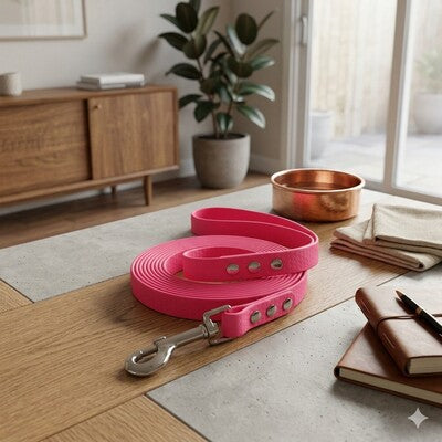 longes chien pvc rose fuchsia premium design interieur moderne qualite