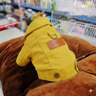 manteaux chien jaune classic anneau d coussin brun magasin premium