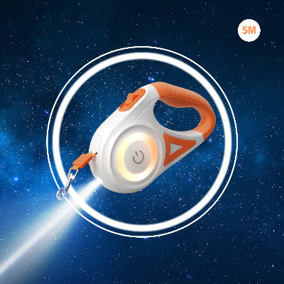 modele orange robuste d enrouleur laisse chien resistant