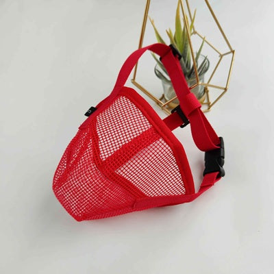 museliere pour chien rouge panier respirante ajustable confort securite