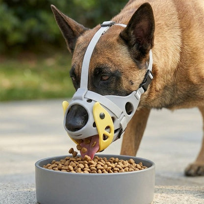 Muselière pour Malinois pour manger respirante ajustable confortable anti-morsure