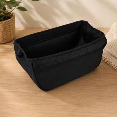 Panier à vélo pour chien housse tissu noir amovible intérieur doux