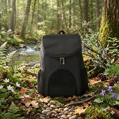 sac a dos chien randonnee foret noir respirant nature