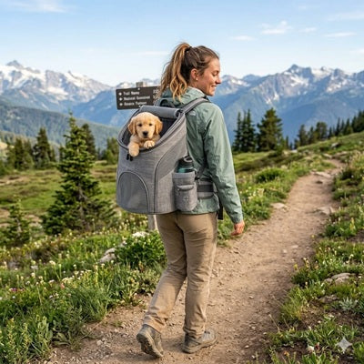 sac a dos pour chien randonnee montagne chiot aventure nature confortable