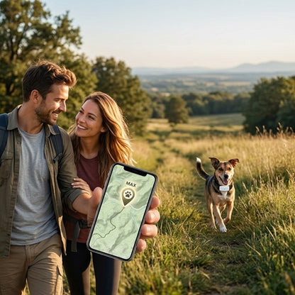 Traceur pour chien sans abonnement suivi GPS balade campagne